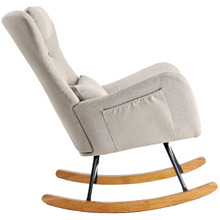 Clark Linen-look Rocking Chair
